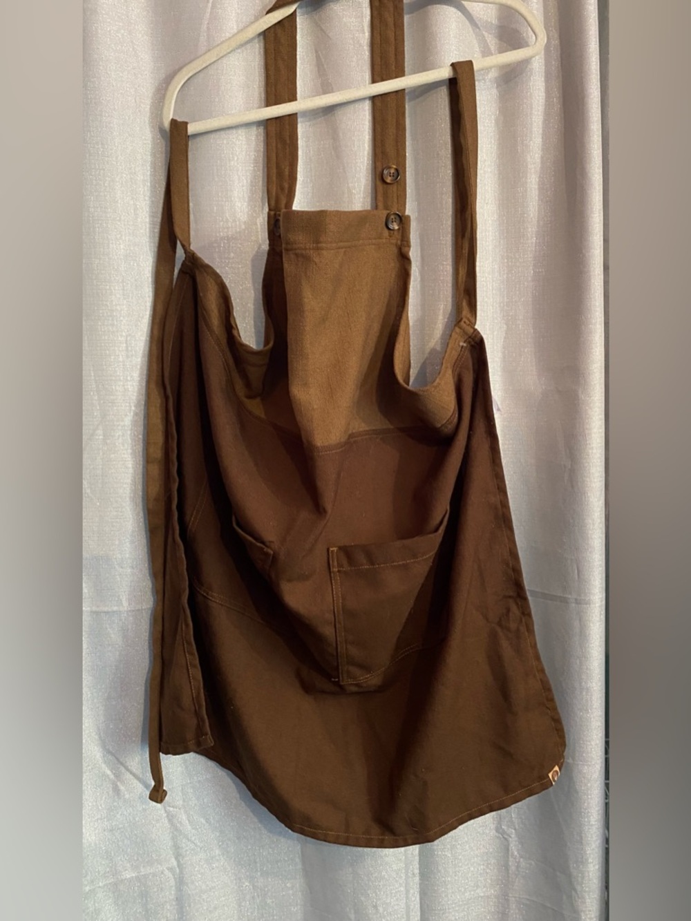 Chef works Men's Brown Canvas Apron with Front Pocket
